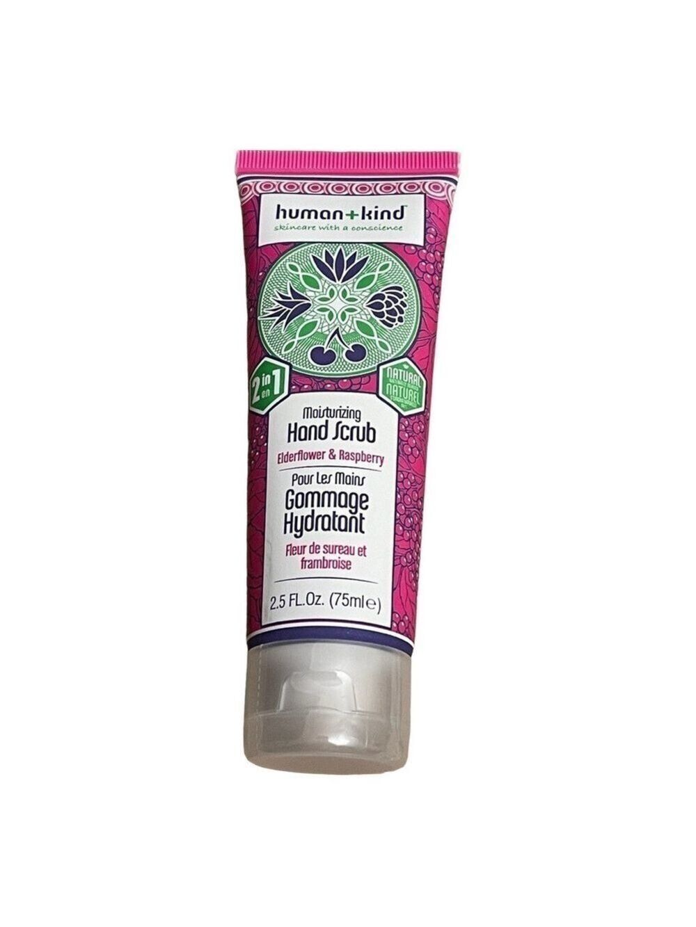 Human & Kind 
Hand Scrub Elderflower & Raspberry - Picture 2 of 2